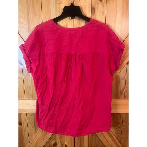 Tommy Hilfiger short sleeve blouse, size large ￼(1597) - Picture 5 of 5